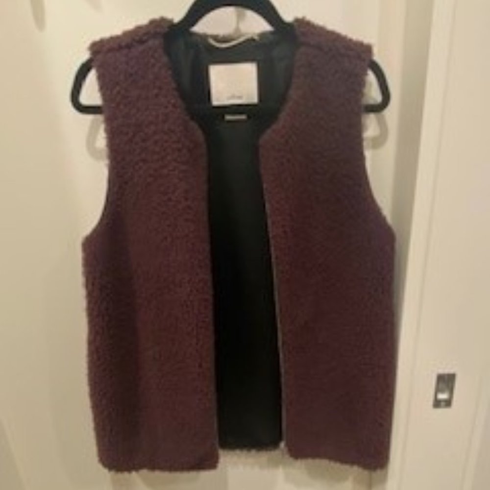 Aritzia Wilfred Chatou Vest, faux fur